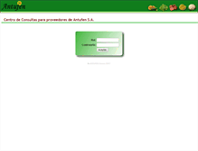 Tablet Screenshot of agricultores.antufen.com